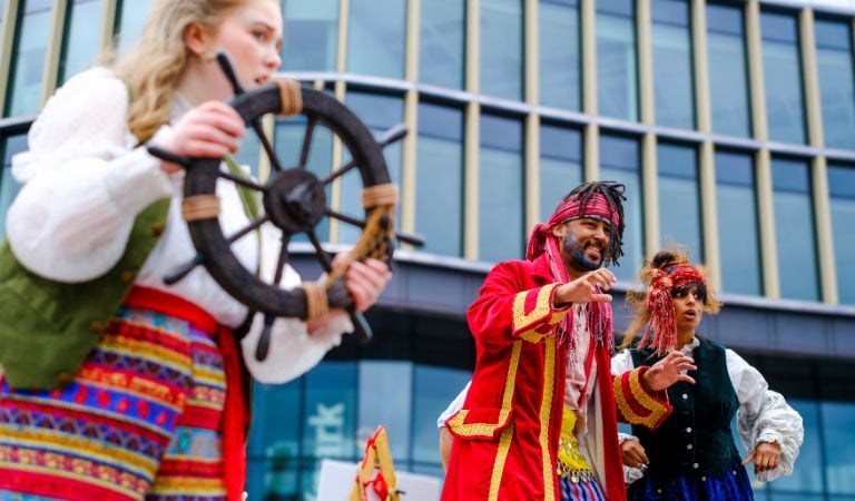 Codswallop Theatre performers dressed as pirates