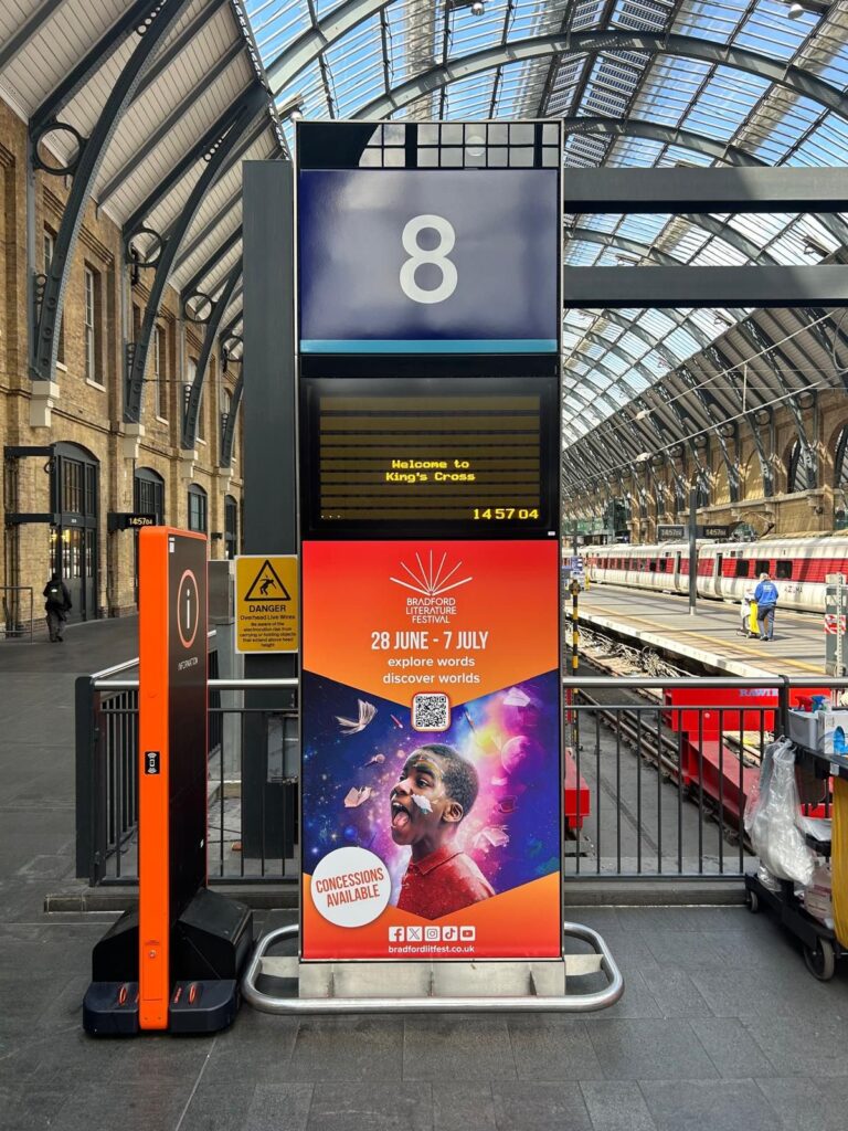 A BLF advert at London Kings Cross station